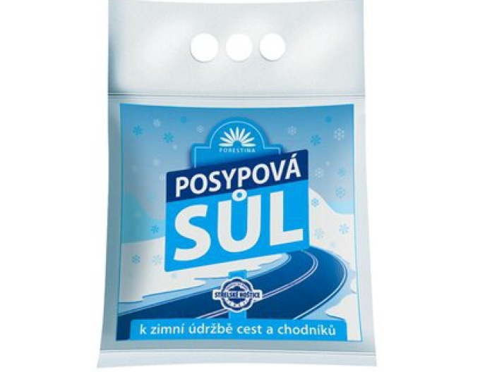 FORESTINA Granulovaná posypová sůl 2,5 kg zrna 1-6 mm