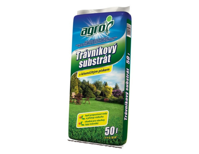 AGRO Substrát na trávník 50l