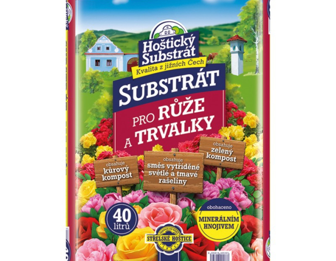 Hoštický Substrát pro růže a trvalky 40l