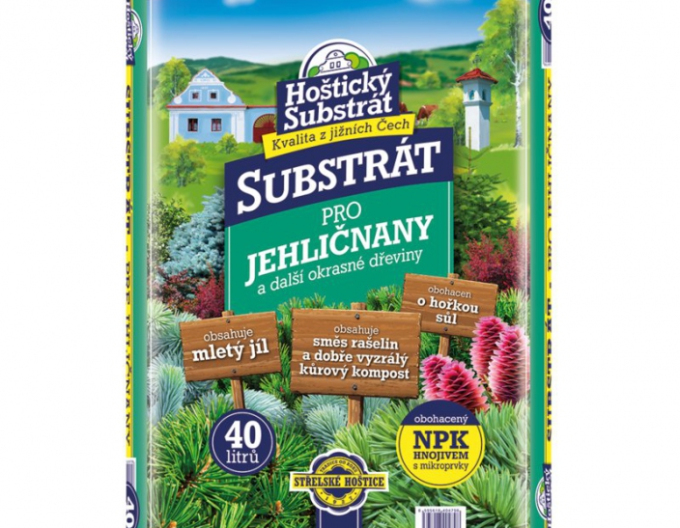 Hoštický Substrát pro jehličnany a okrasné dřeviny 40l