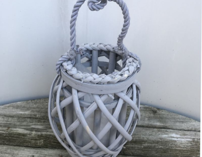 Proutěná lucerna 12x19cm