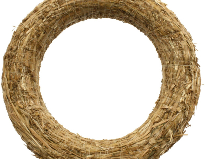 Slámový věnec průměr 35/6 cm