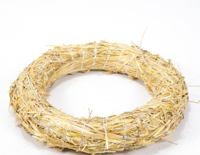Slámový věnec průměr 25/4 cm