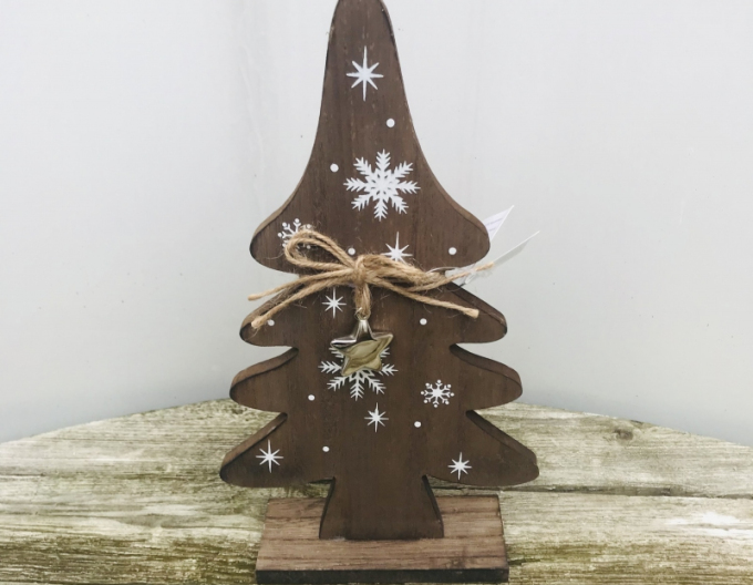 Dekorativní dřevěný stromek 28cm