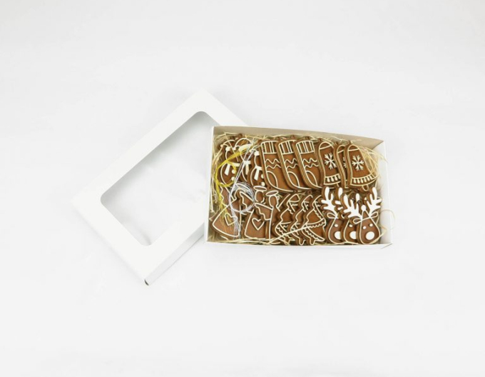 Perníková sada č. 1 - krabice s vánočními ozdobami