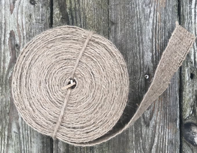 Jutová stuha hnědá 3cmx10m