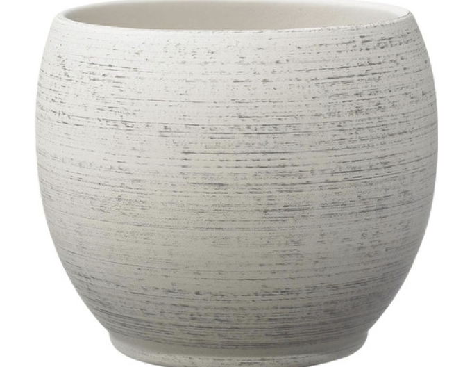 Keramický obal na květináč krémový ´Alberta´