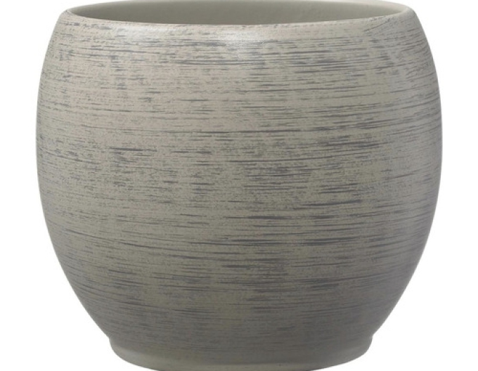 Keramický obal na květináč šedý ´Alberta´