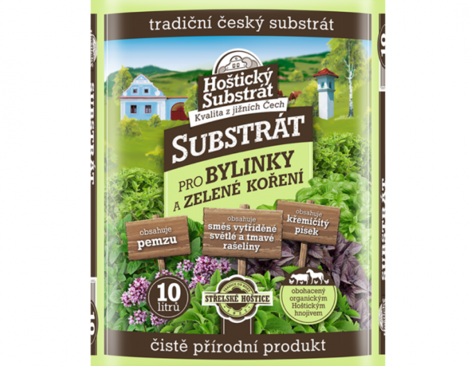 Hoštický Substrát pro bylinky 10l