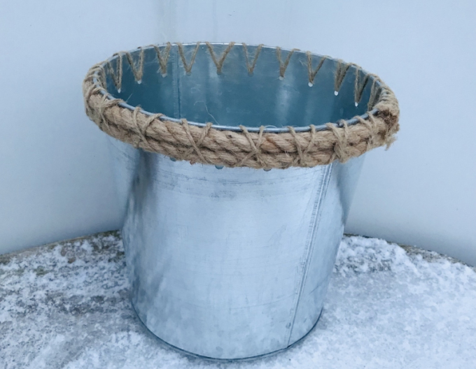 Obal na květináč plechový