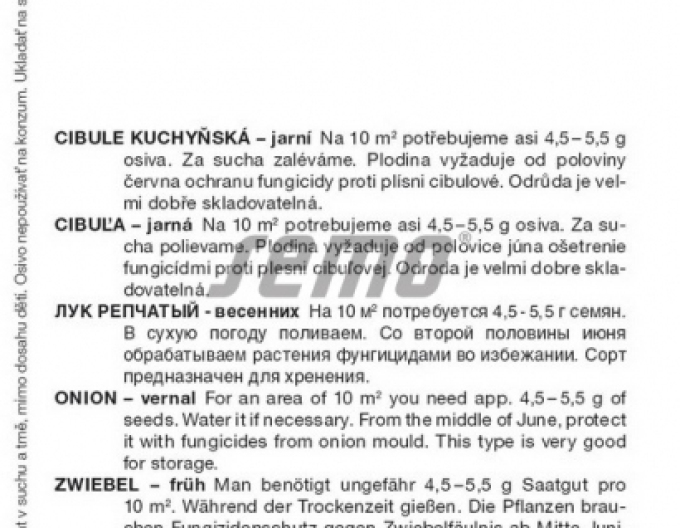 Semo Cibule kuchyňská ´Aeneus F1´