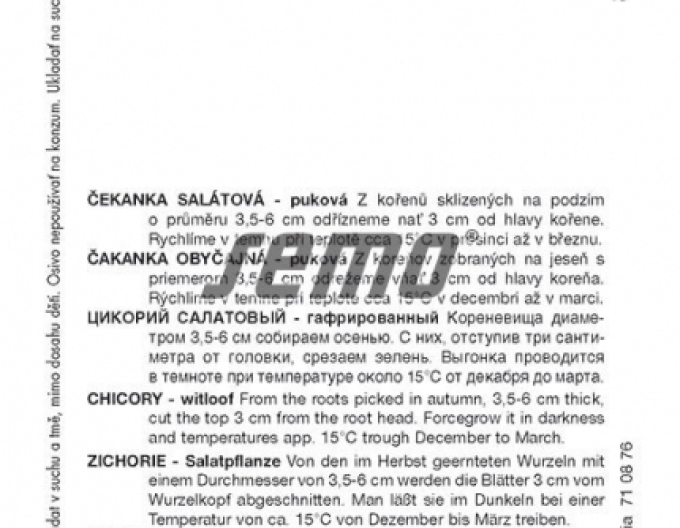 Semo Čekanka salátová Mechelse Middelvroeg