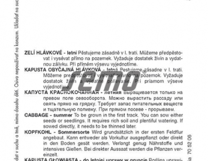 Semo Zelí hlávkové Mars