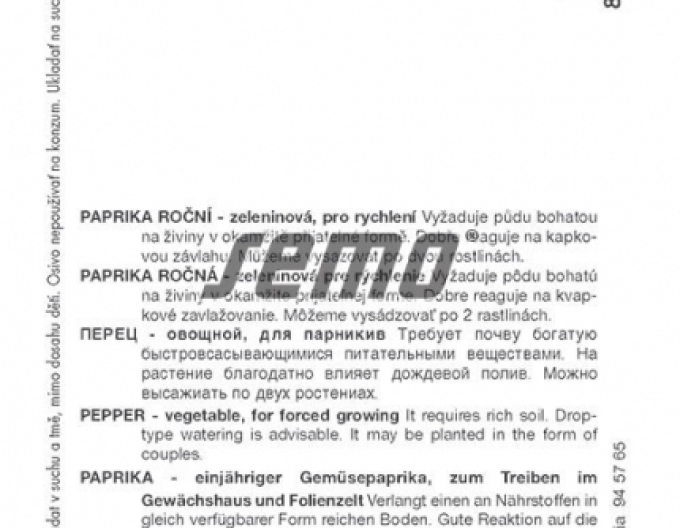 Semo Paprika roční ´Oreny F1´
