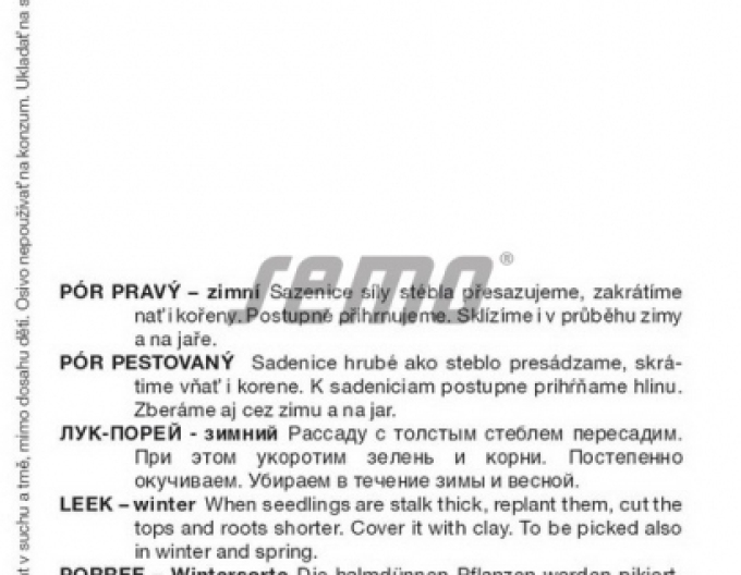 Semo Pór pravý Odrín F1