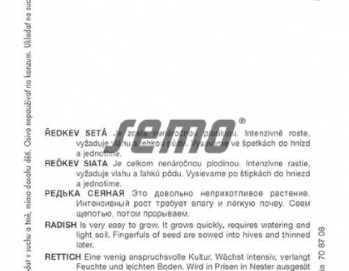 Semo Ředkev setá ´Japana F1´