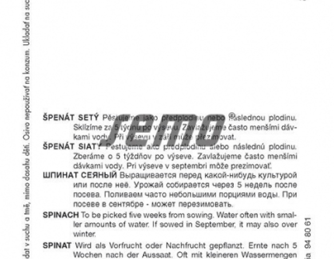 Semo Špenát setý ´Monores´