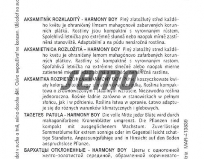 Semeno Aksamitník  Harmony Boy