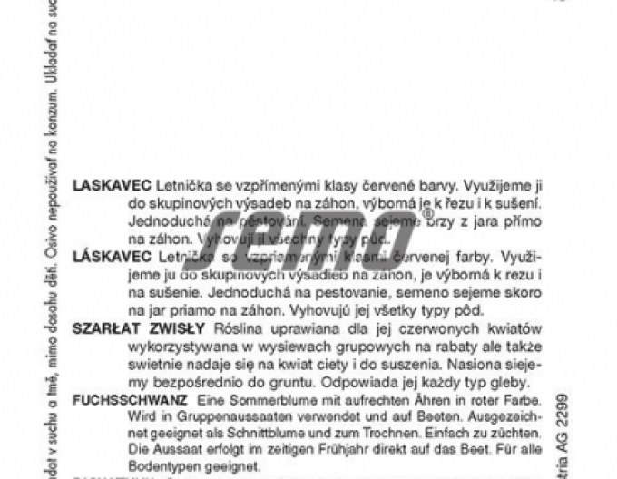 Semo Laskavec (červený) Pygmy Torch