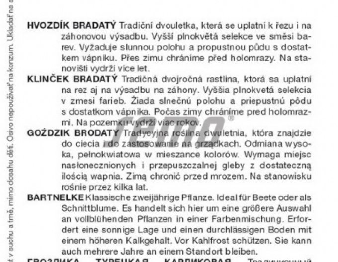 Semo Hvozdík bradatý ´Fragrance Mix´