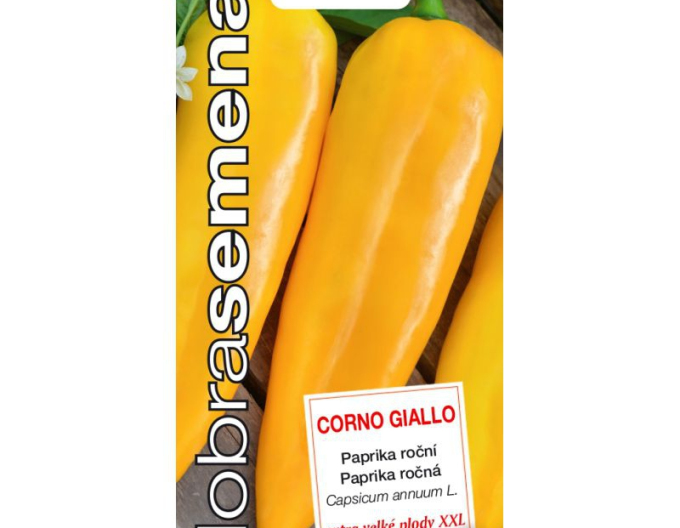 Dobrá semena Paprika roční Corno Giallo