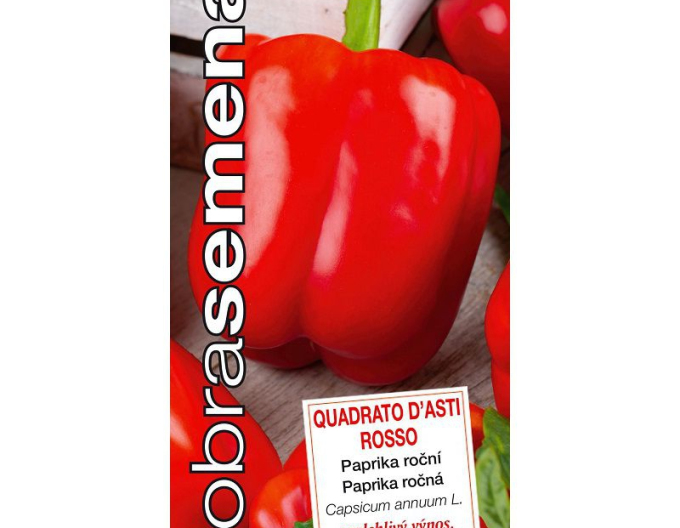 Dobrá semena Paprika roční ´Quadrato D´Asti Rosso´