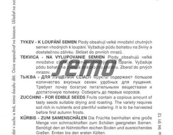 Semo Tykev cuketa Tondo Chiaro di Niza (k loupání)