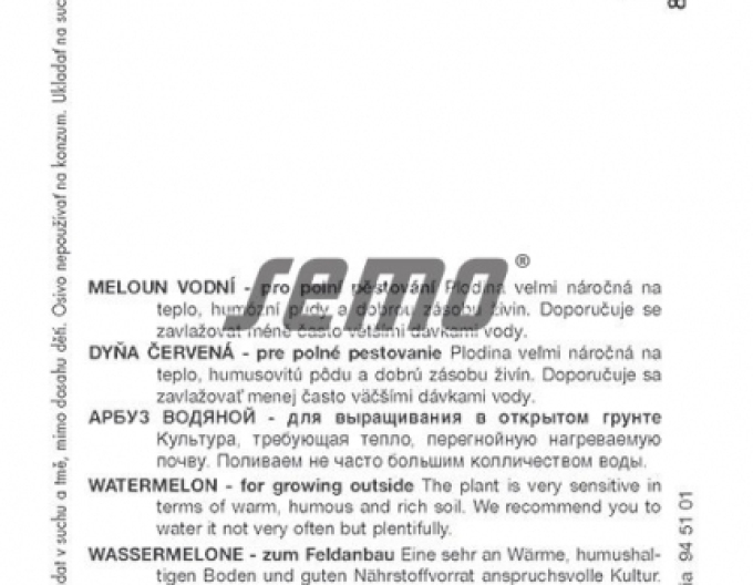 Semo Meloun vodní  ´Sugar Baby´