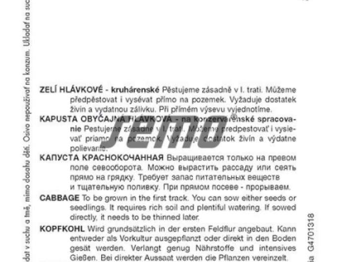 Semo Zelí hlávkové ´Kalibos´