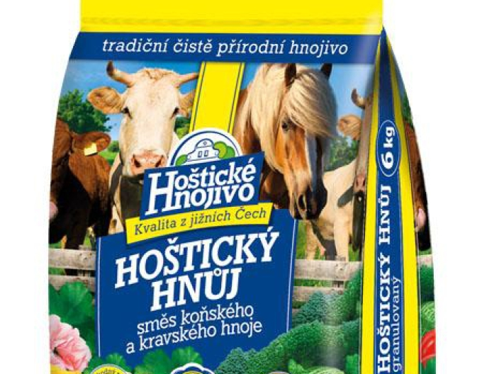 Hostický hnůj směs kravského a koňského hnoje 6 kg