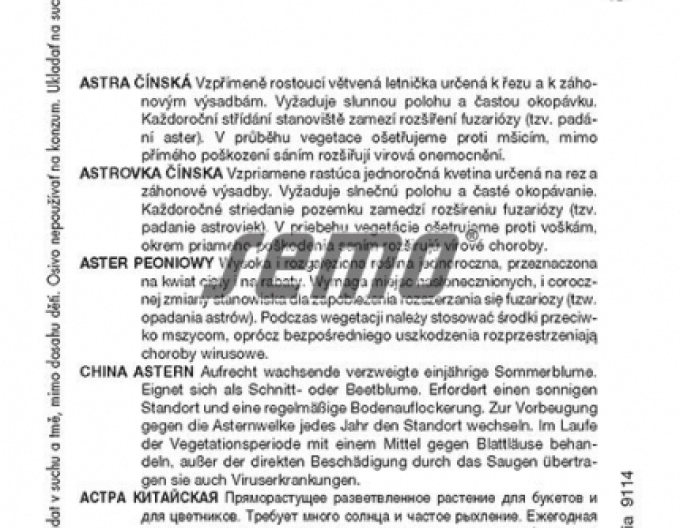 Semo Astra čínská Matsumoto směs