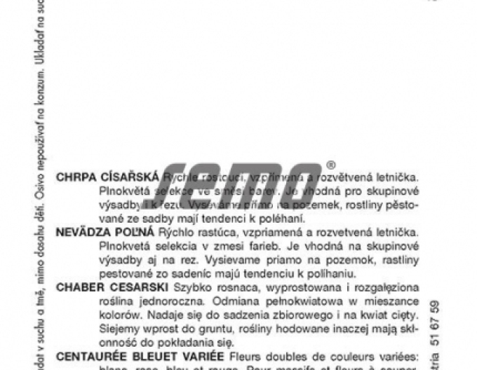 Semo Chrpa cisářska ´Mix´