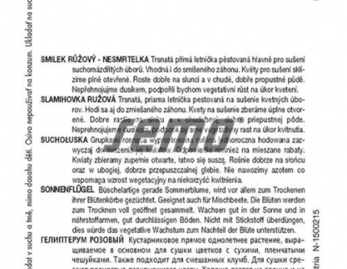 Semo Růžová slaměnka ´Mix´