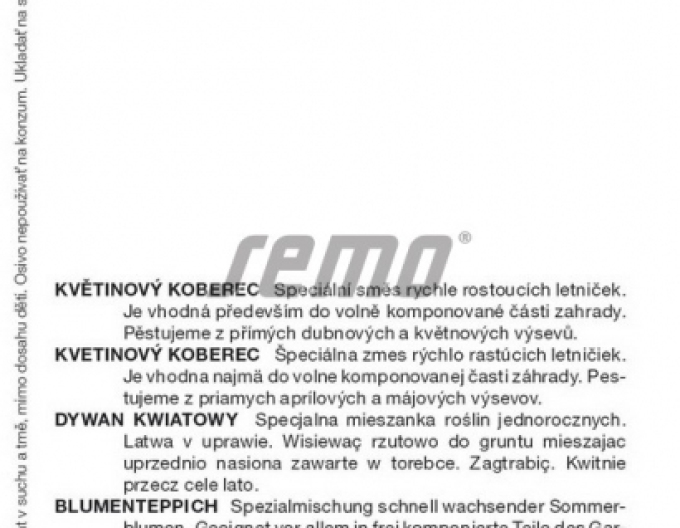 Semo Květinový koberec Modré květy nebe