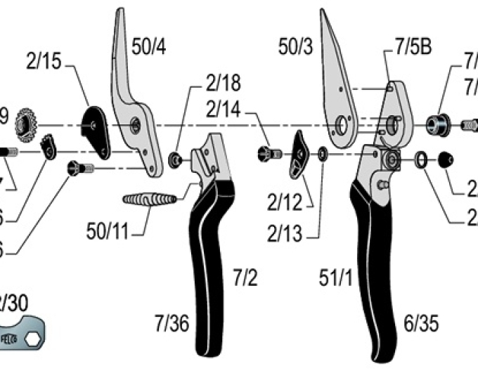 FELCO 7/5B Nýt na ostří