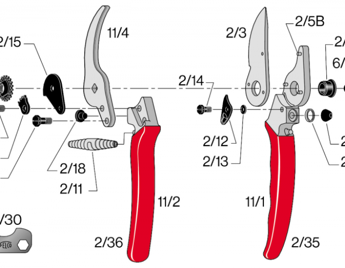 Felco 6/8 středový šroub
