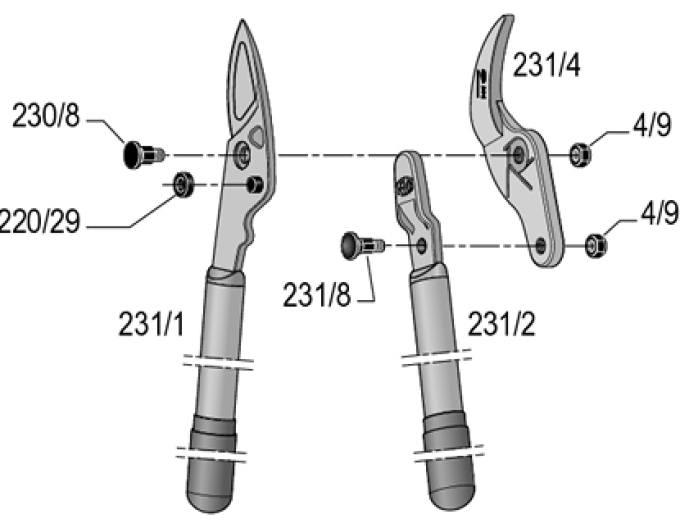 Felco 4/9 matice pro středový šroub