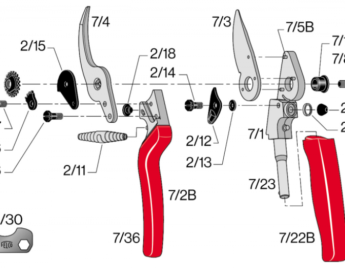 Felco 2/9 matice pro středový šroub