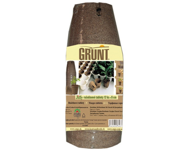 Grunt - rašelinové zakořeňovače 12ks průměr 8cm