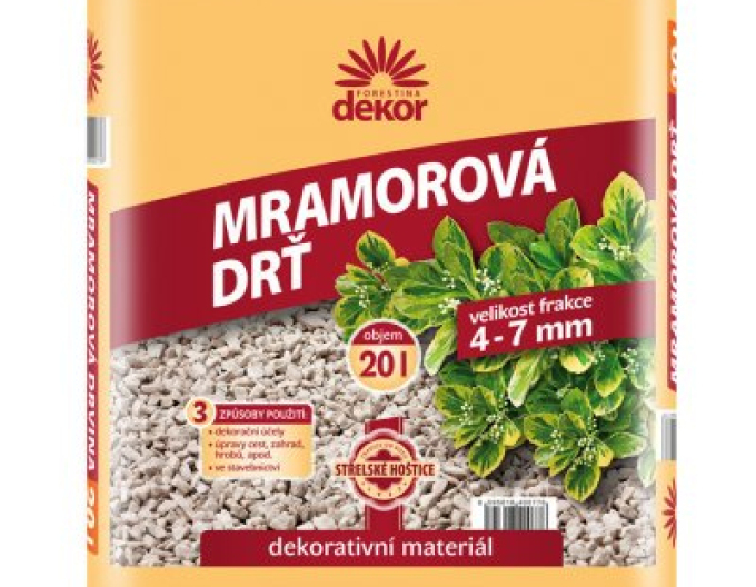 Forestina Mramorová drť 4 - 7 mm 20 l