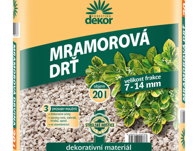 Forestina Mramorová drť 7 - 14 mm 20 l
