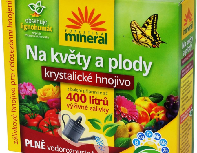 FORESTINA Minerální krystalické hnojivo pro květiny a ovoce 400 g