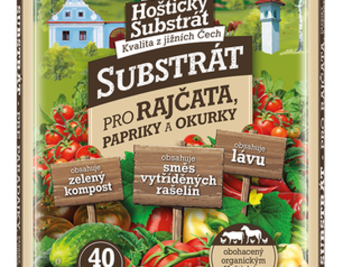 Hoštický Substrát pro rajčata, papriky, okurky 40l