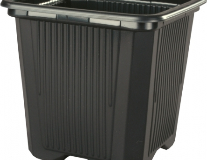 Plastový květináč čtvercový 7x7x8 - 10ks