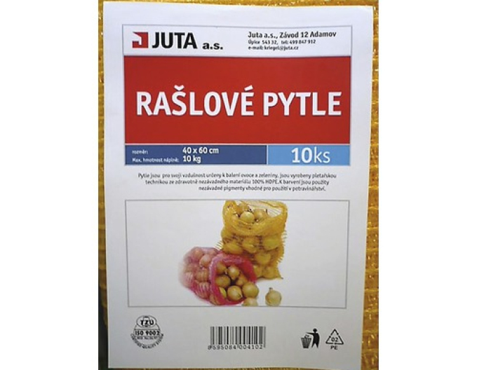 Rašlový pytel bez úvazku 10kg 40x60cm 10ks