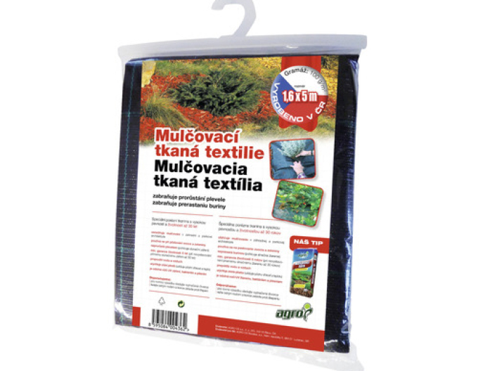 Tkaná textílie černá 100g, 1,6 x 5m