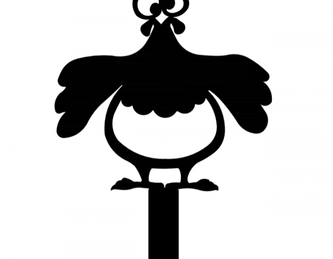 Zahradní zápich - slepice 30 cm