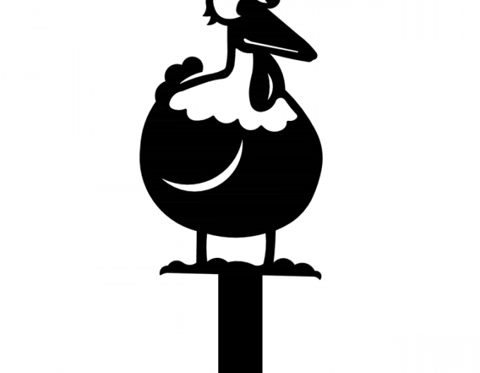 Zahradní zápich - kohout 30 cm