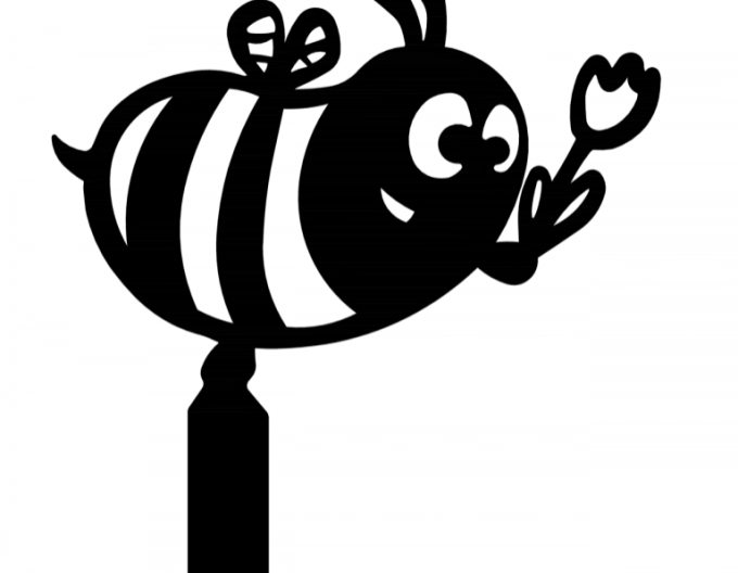 Zahradní zápich - včela 30 cm
