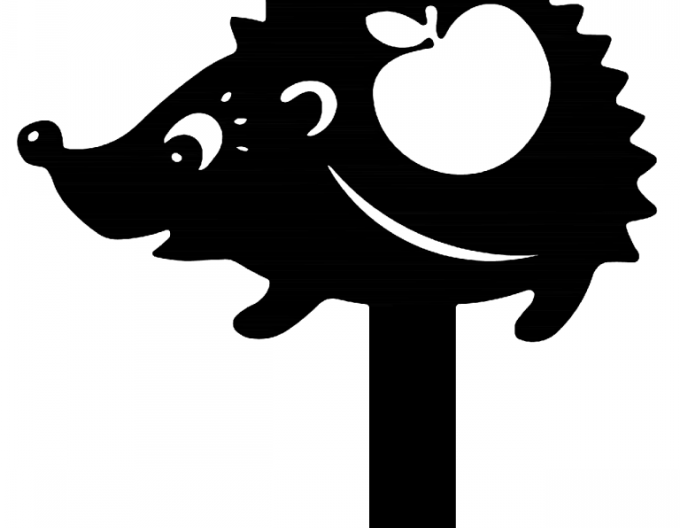 Zahradní zápich - ježek 15cm